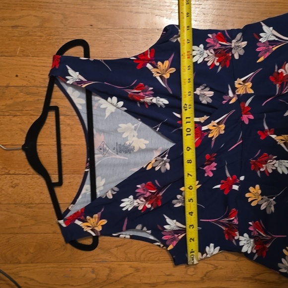 ST. JOHN'S BAY BRAND WOMEN'S BLUE & RED FLORAL SLEEVELESS SUNDRESS SIZE XL - Picture 7 of 12